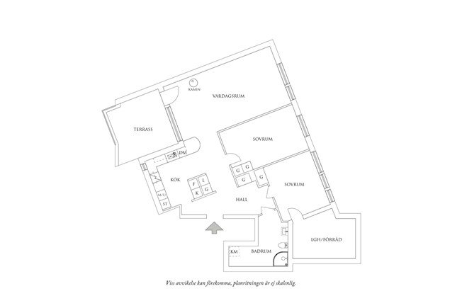 Planritning 1 Lundgatan 14