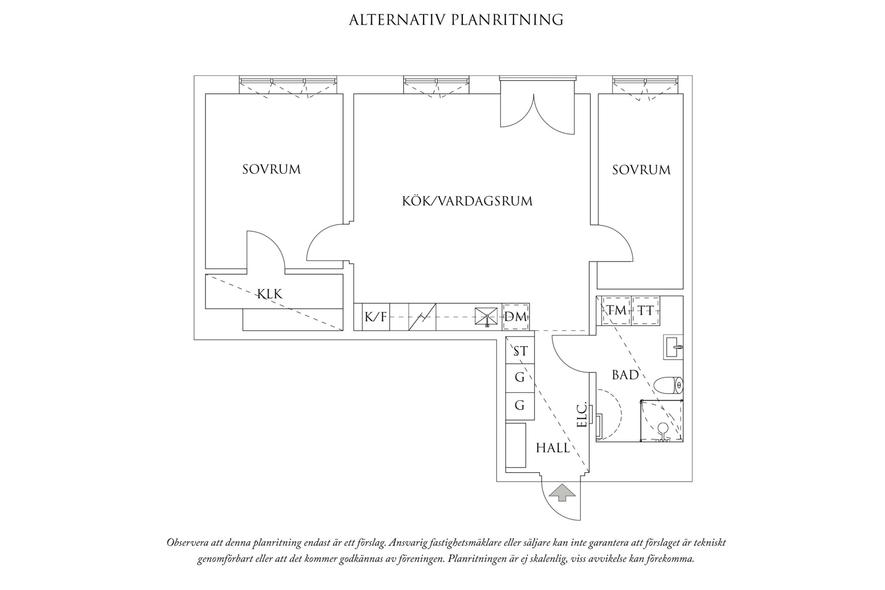 Planritning 2 Nordhemsgatan 10