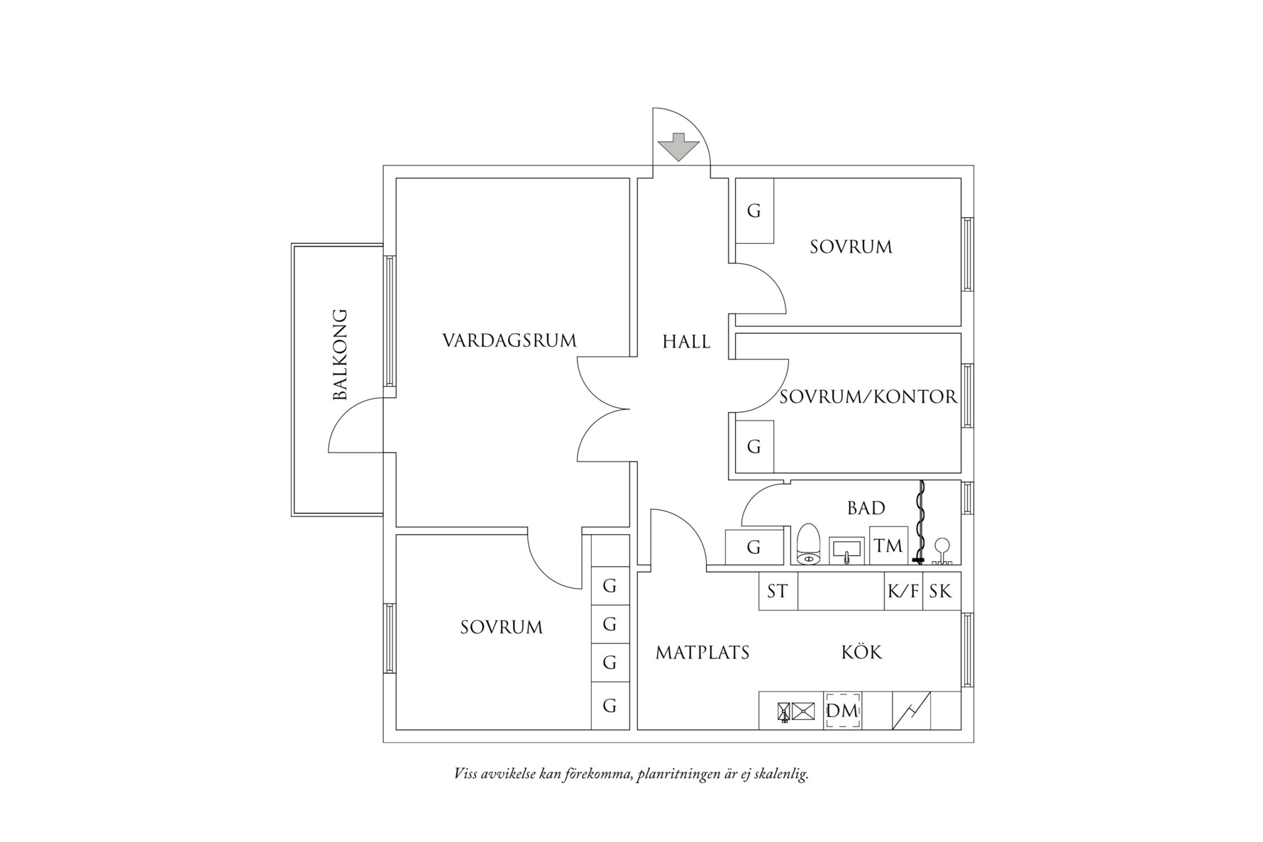 Planritning 1 Vårmånadsgatan 5A