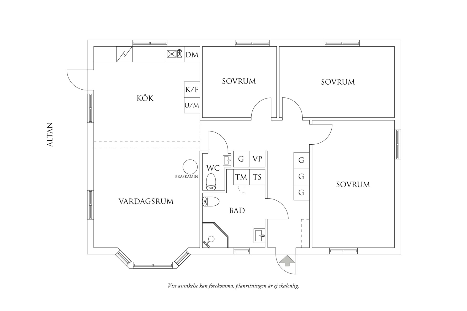 Planritning 1 Aronshöjd 3