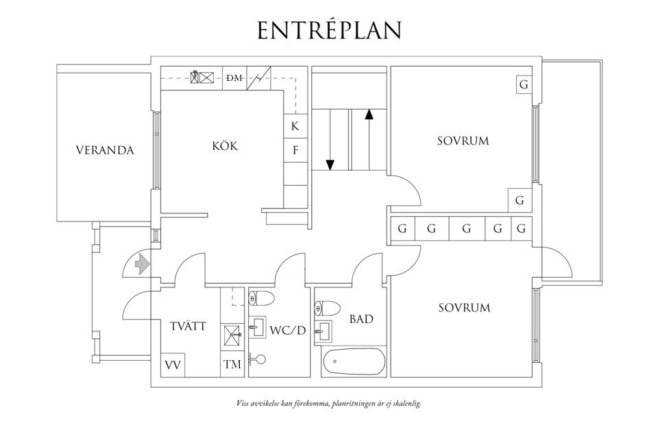 Planritning 1 Mölnesjögatan 33