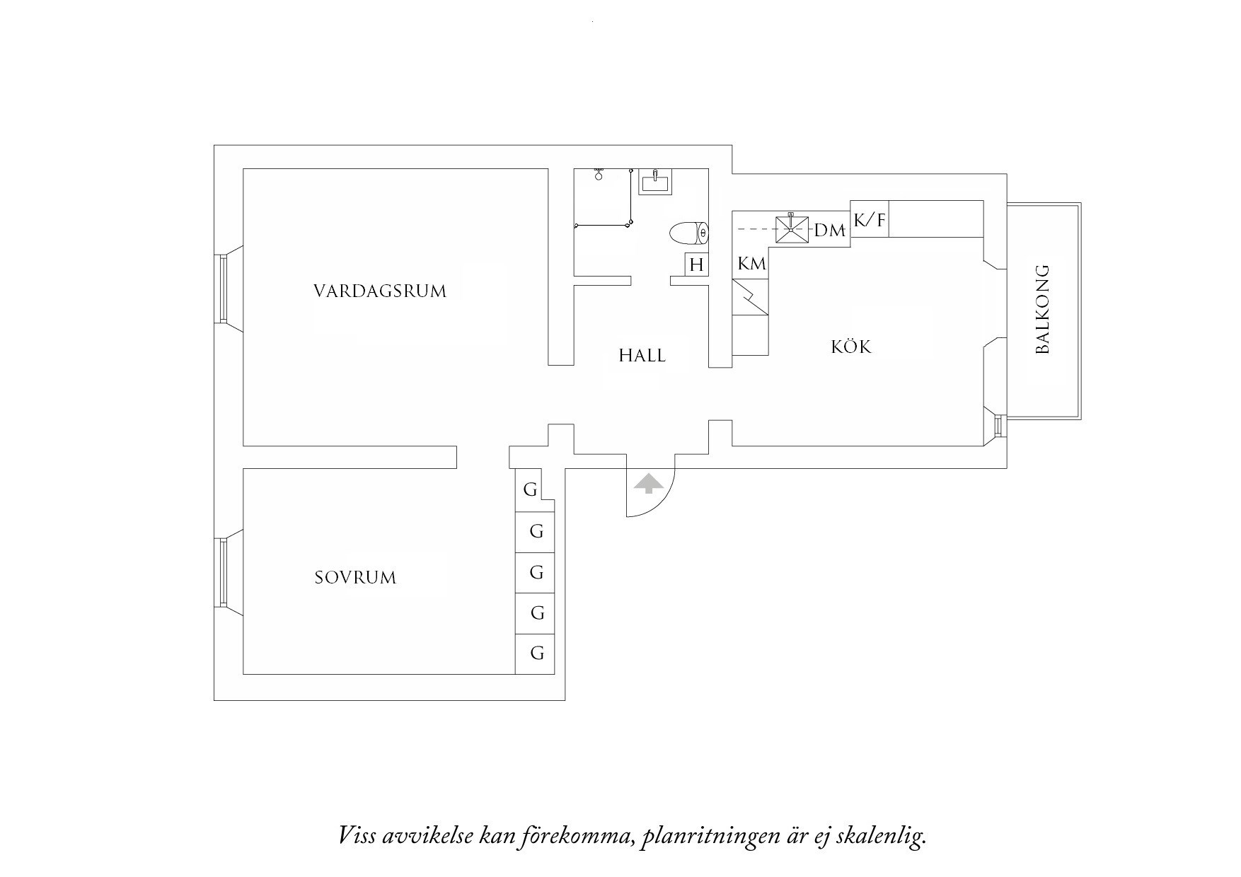 Planritning 1 Västgötagatan 7
