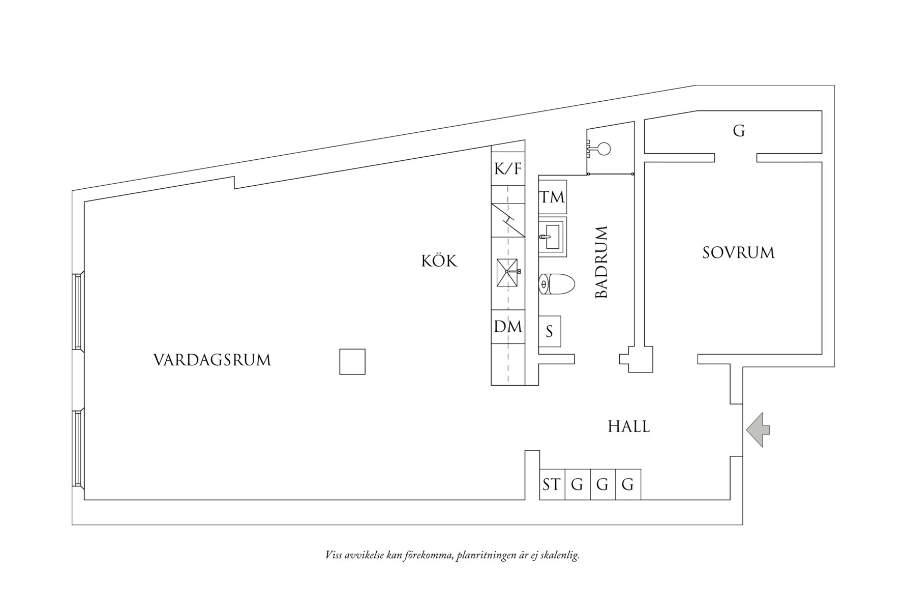 Planritning 1 Lasarettsgatan 6