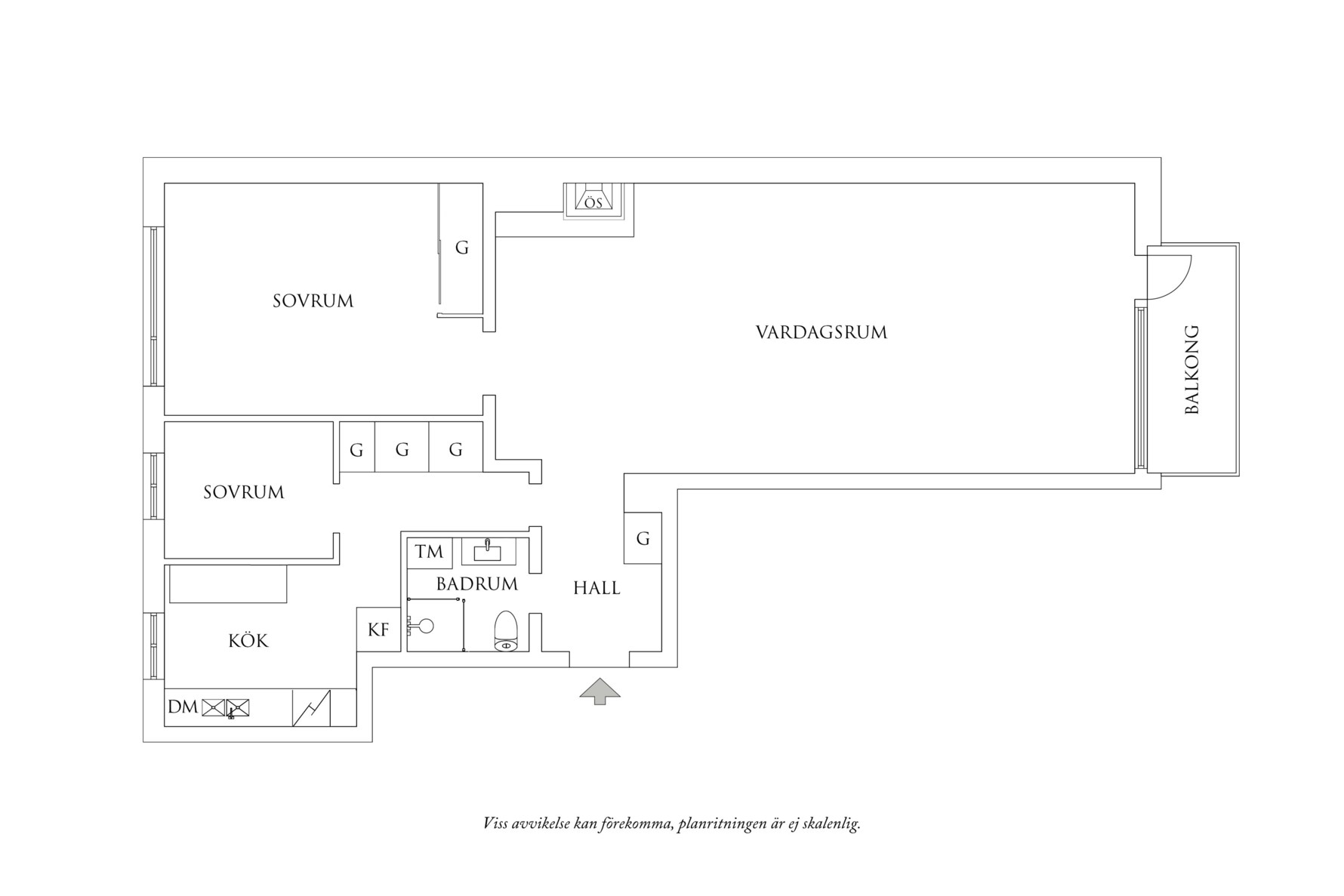 Planritning 1 Rosensköldsgatan 9