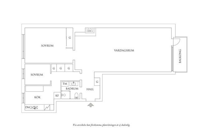 Planritning 1 Rosensköldsgatan 9