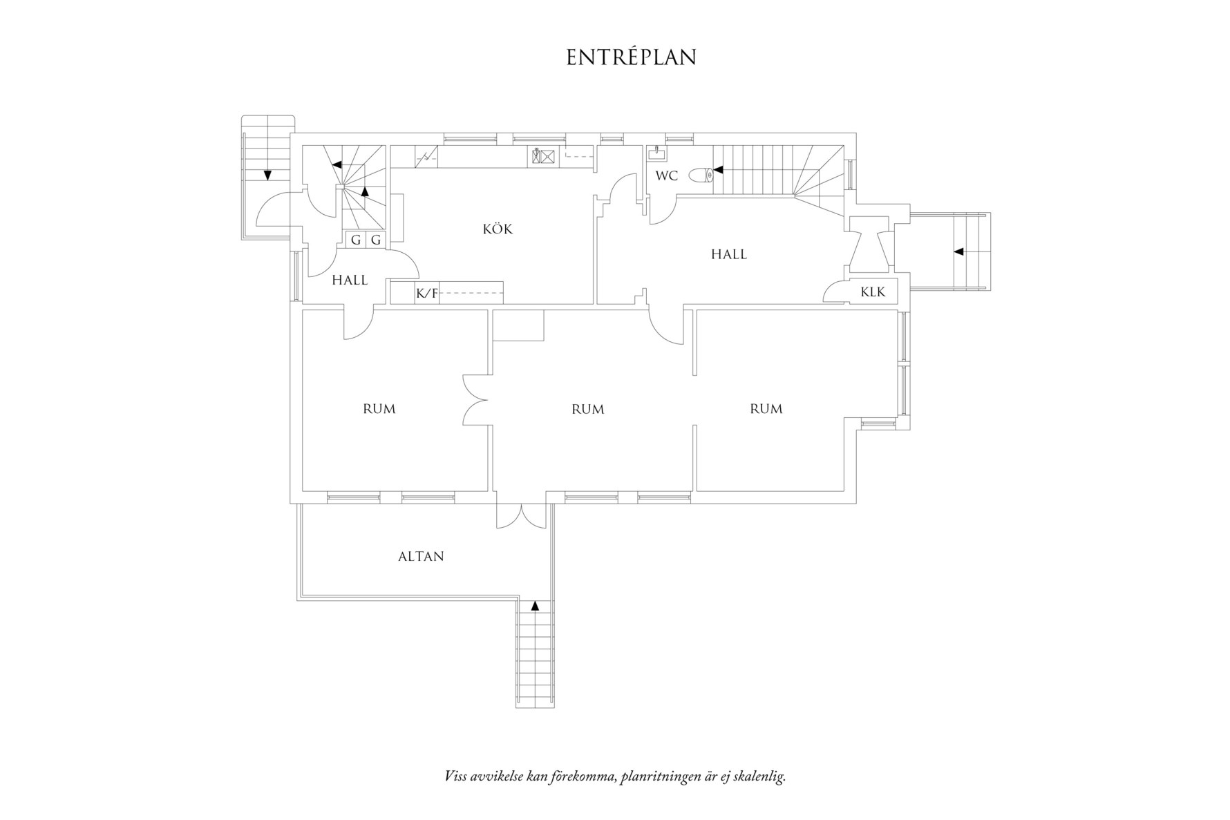 OBS! Planritning kan avvika från faktiskt utförande