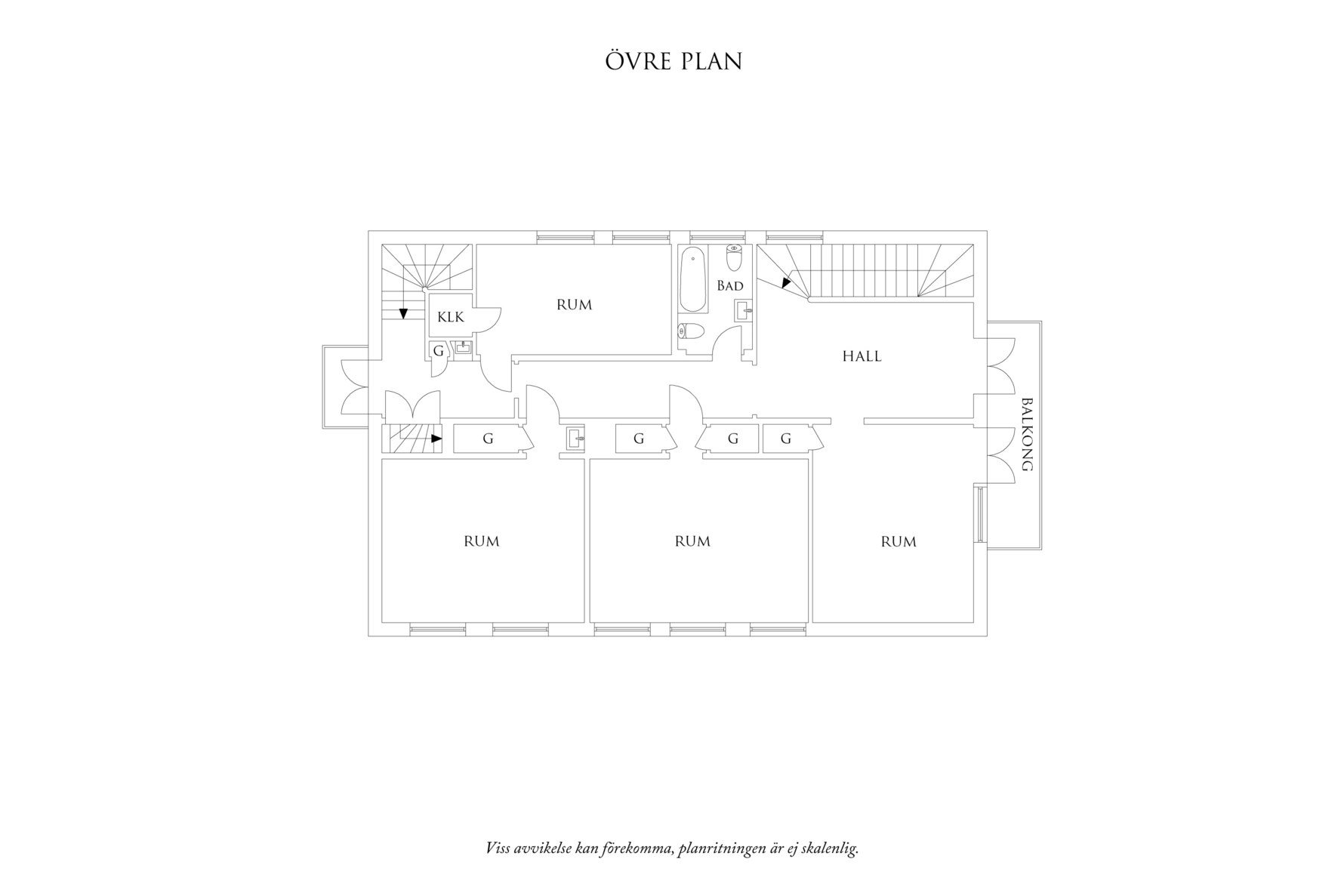 OBS! Planritning kan avvika från faktiskt utförande