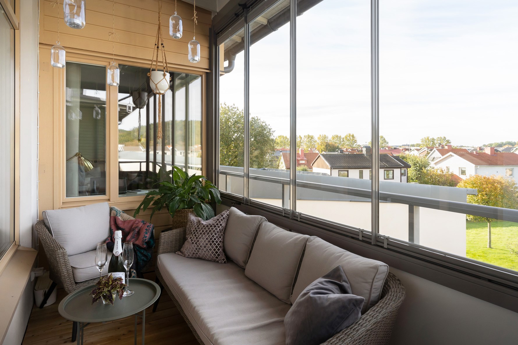 Västerläge med kvällssol