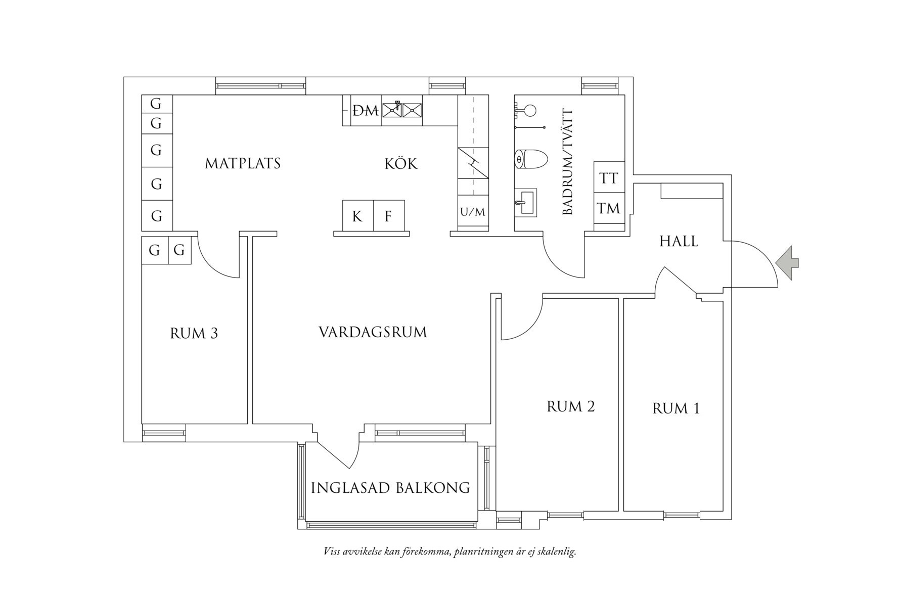 Planritning 1 Kamomillvägen 48