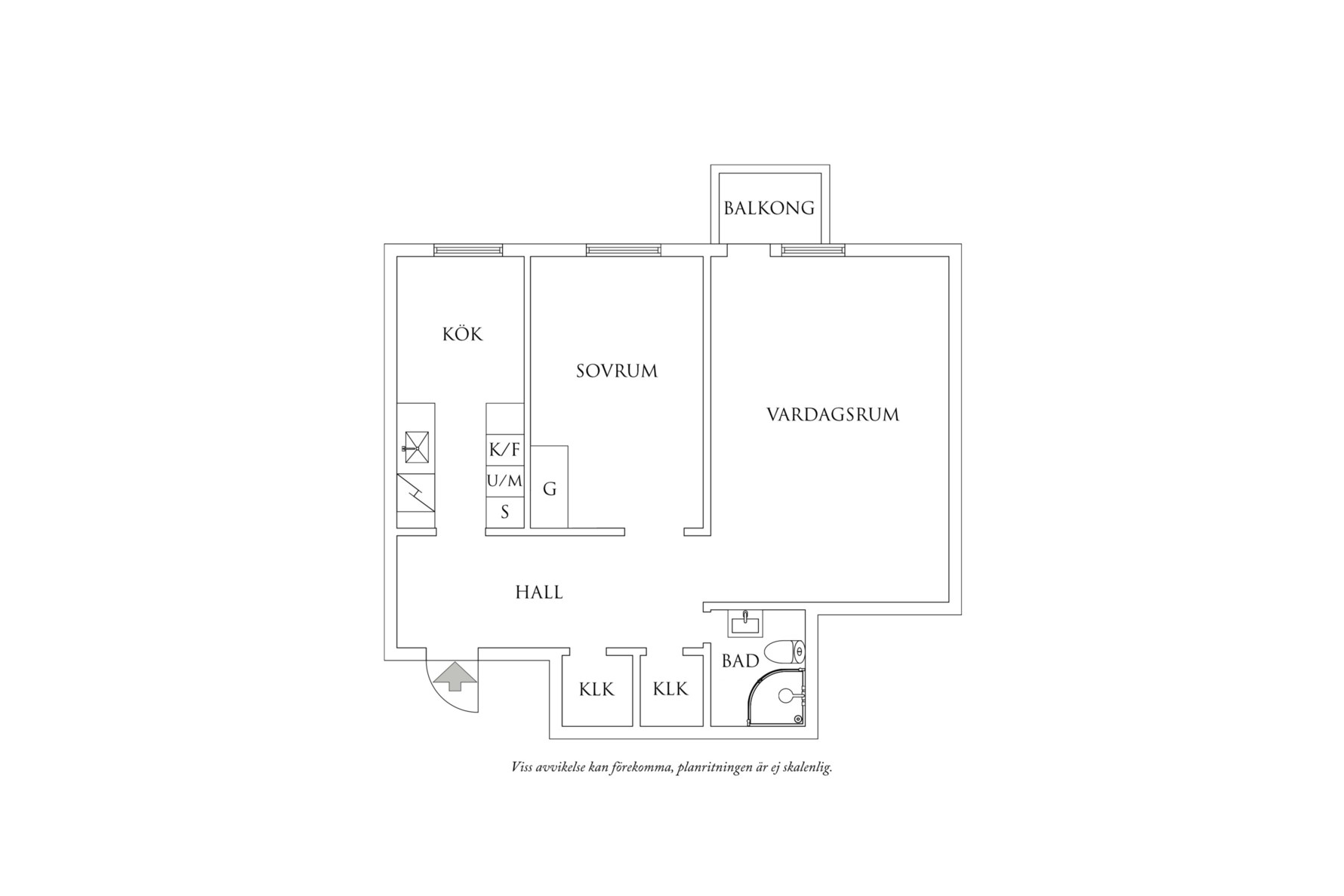 Planritning 1 Kobbarnas väg 5