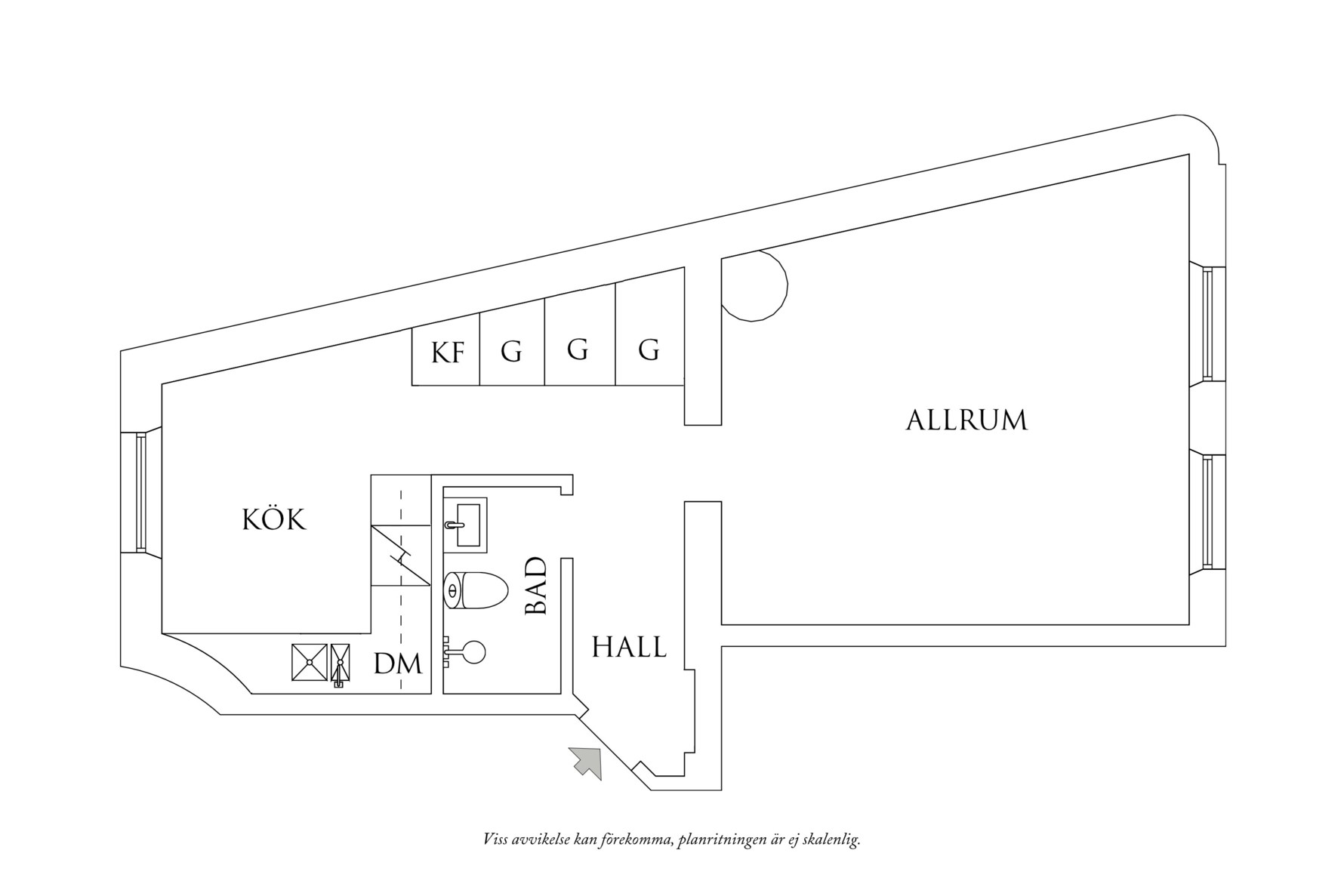 Planritning 1 Övre Djupedalsgatan 11C