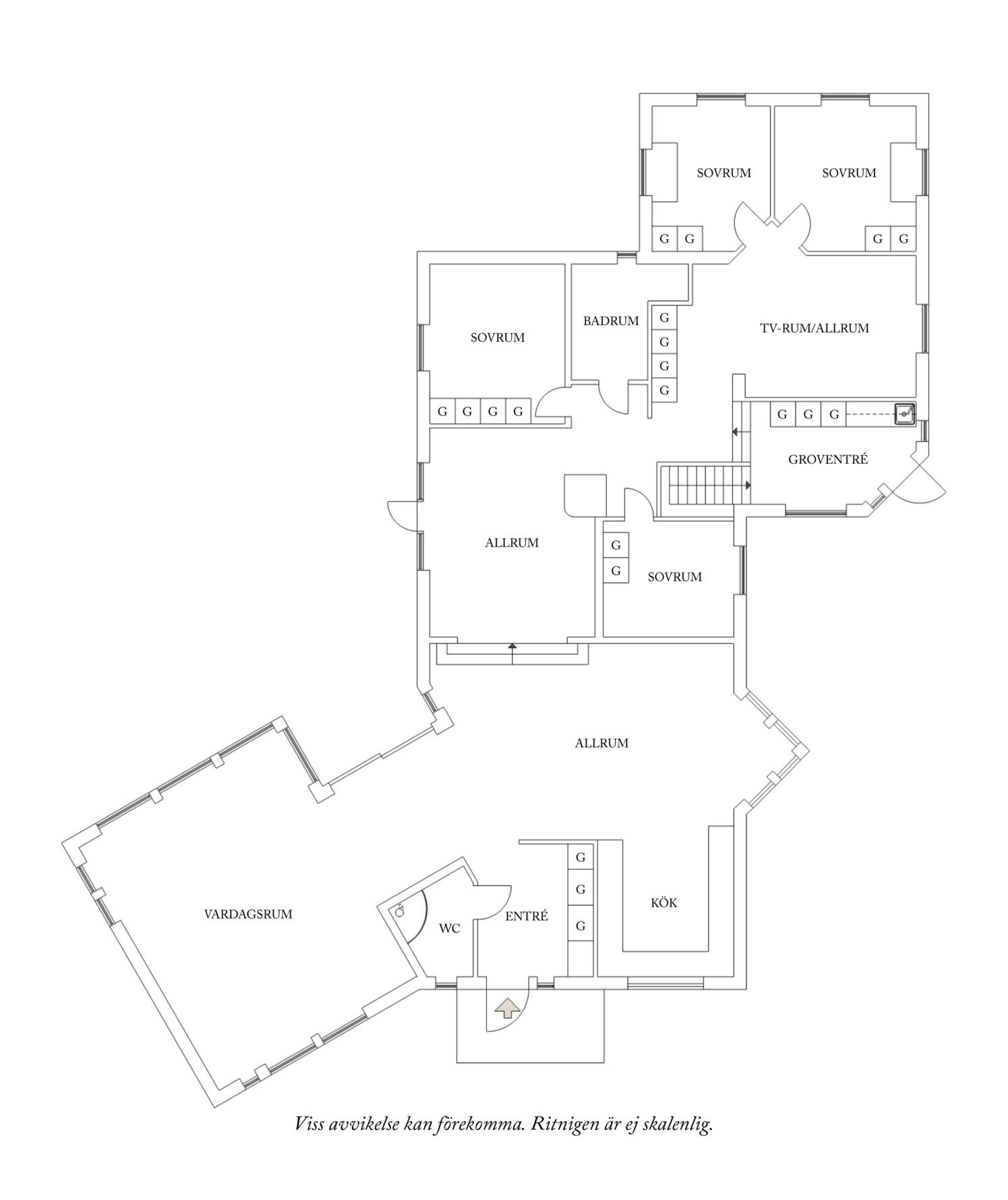 Planritning 1 Smedvägen 3