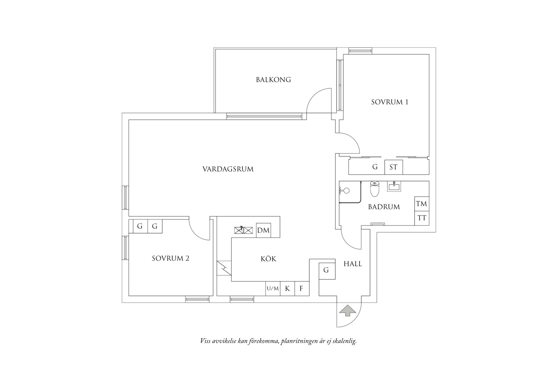 Planritning 1 Smögengatan 10