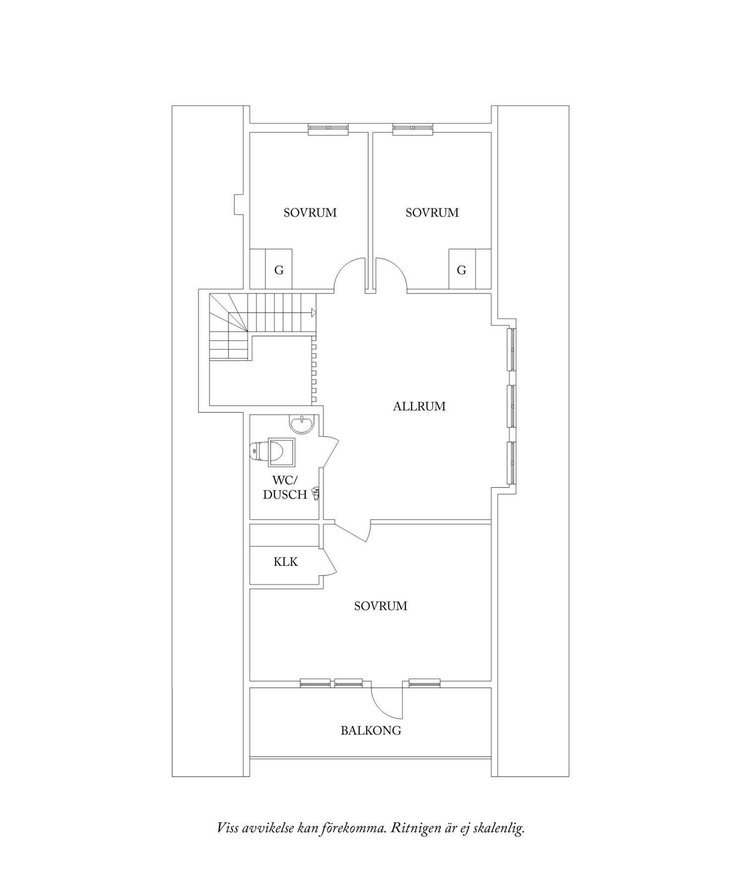Planlösning övre plan