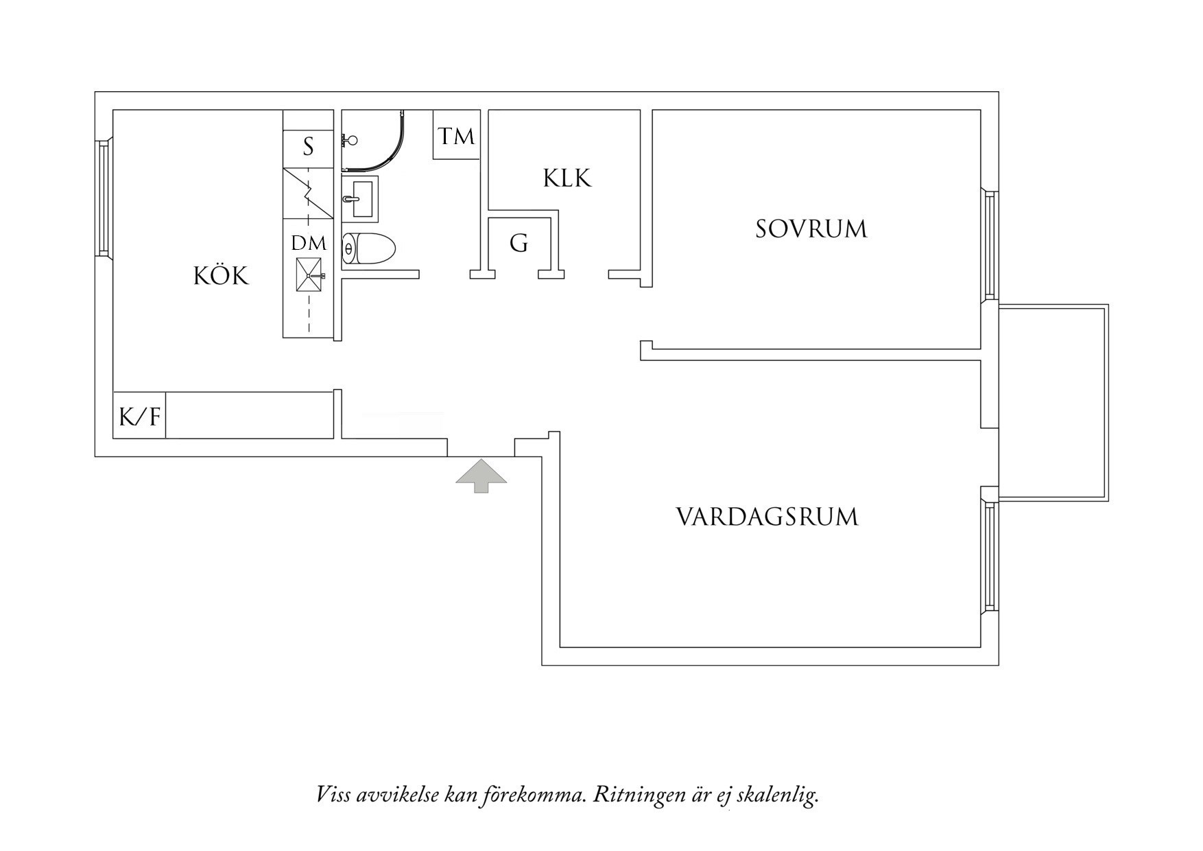 Planritning 1 Fredriksdalsgatan 10A