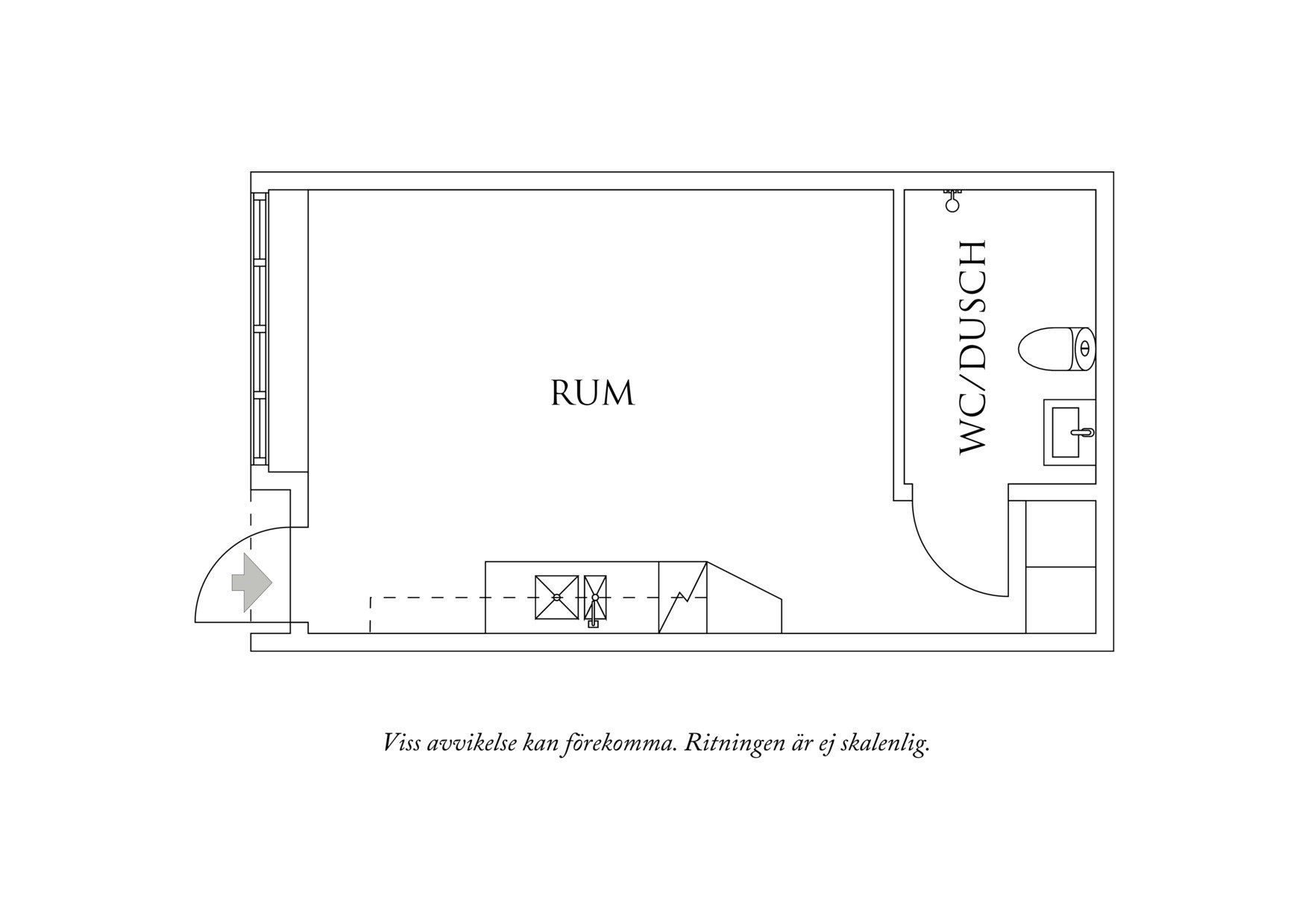 Planritning 1 Masthuggsterrassen 10F