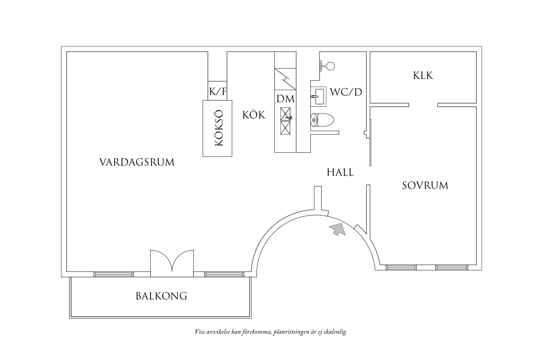 Planritning 1 Chalmersgatan 29B