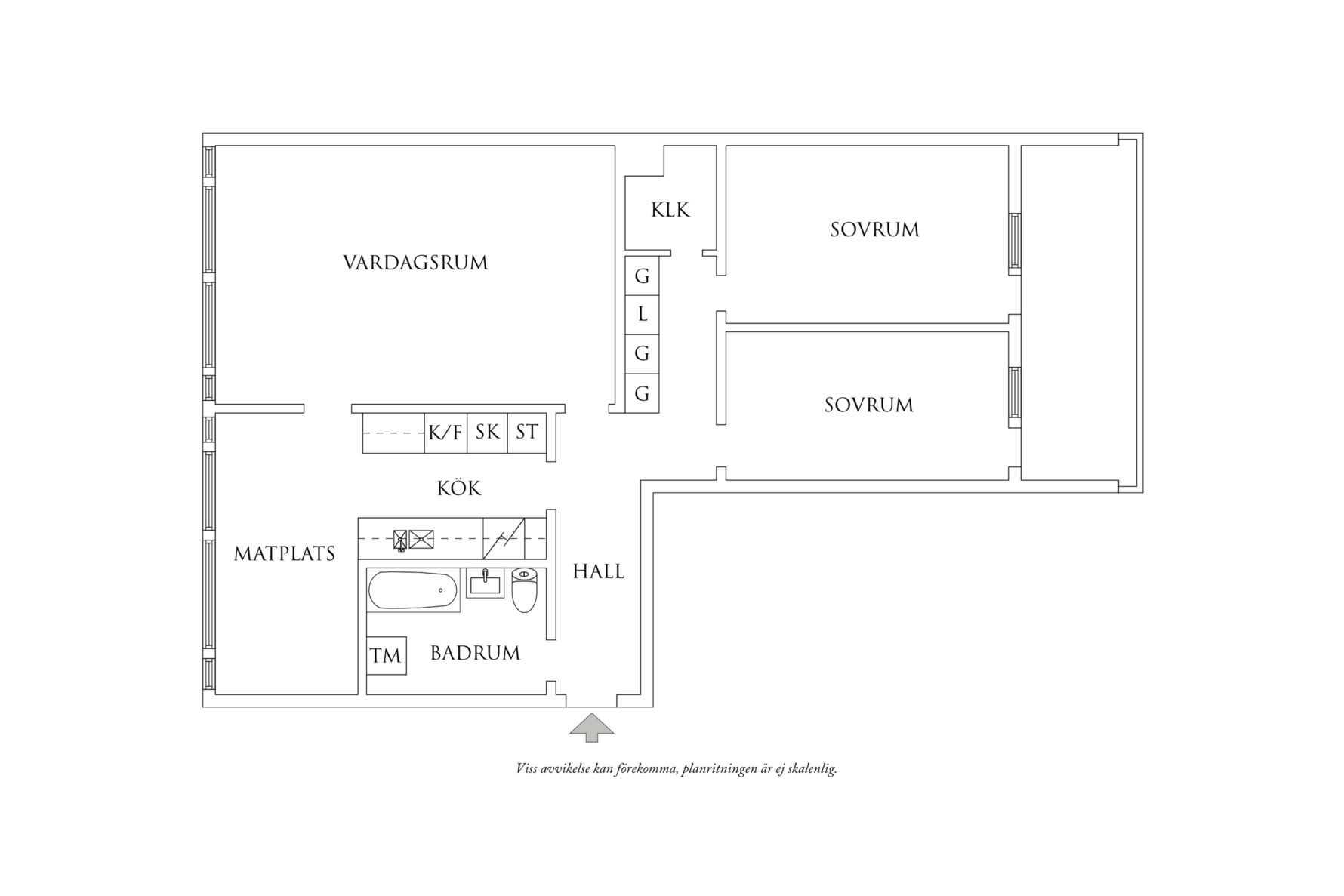 Planritning 1 Klostergången 1