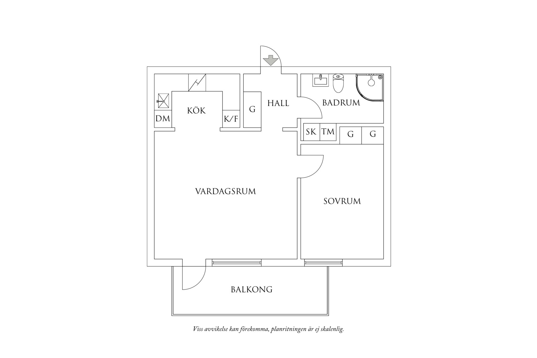 Planritning 1 Rundbäcksgatan 4