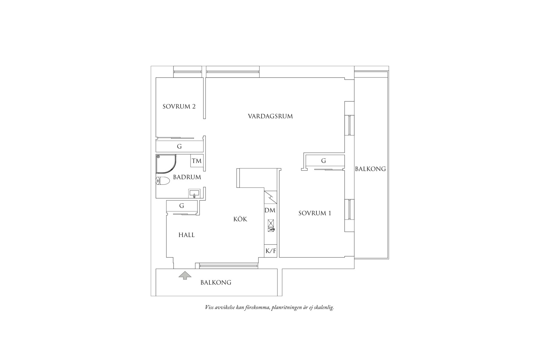 Planritning 1 Doktor Allards gata 12