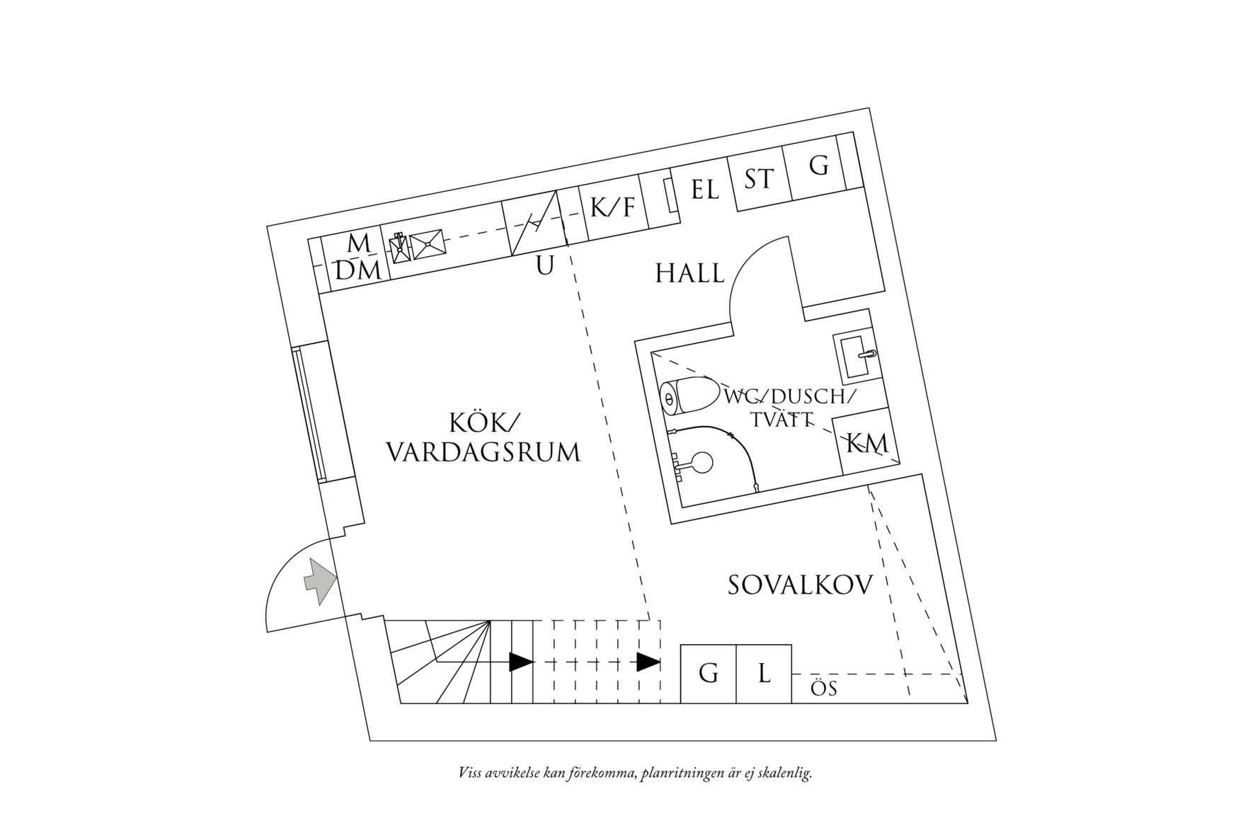 Planritning 1 Ebbe Lieberathsgatan 16C
