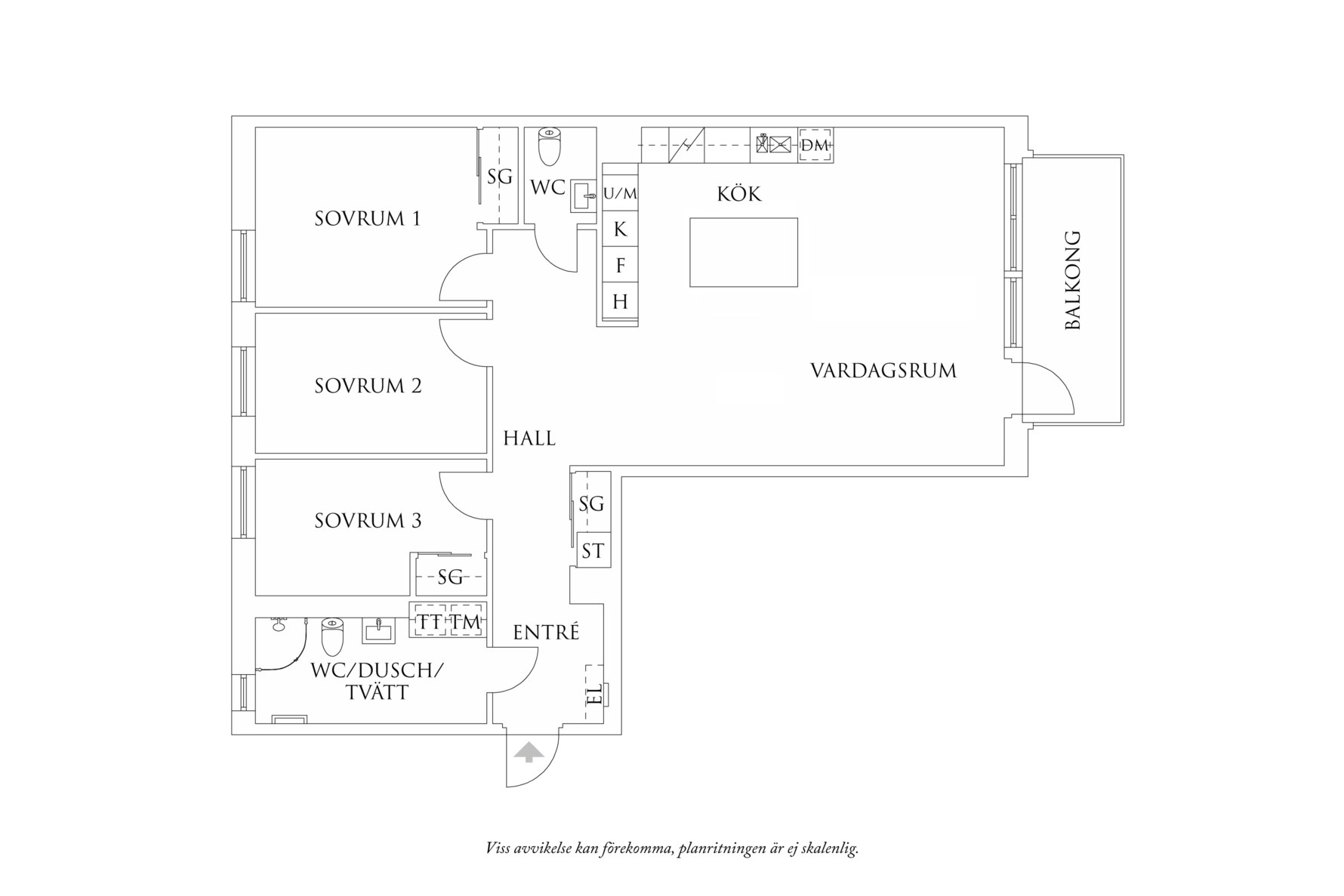 Planritning 1 Barbro Hörbergs Gata 1