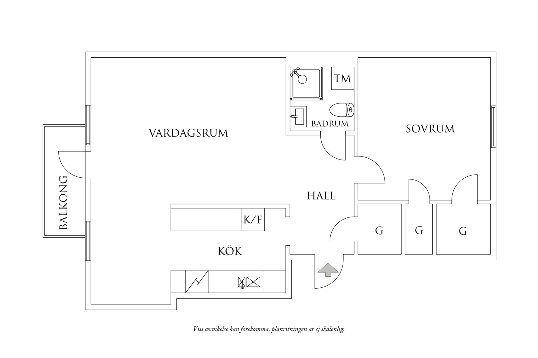 Planritning 1 Iskällareliden 9A