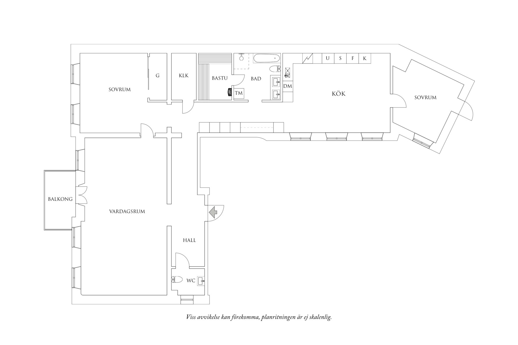 Planritning 1 Stora Nygatan 9