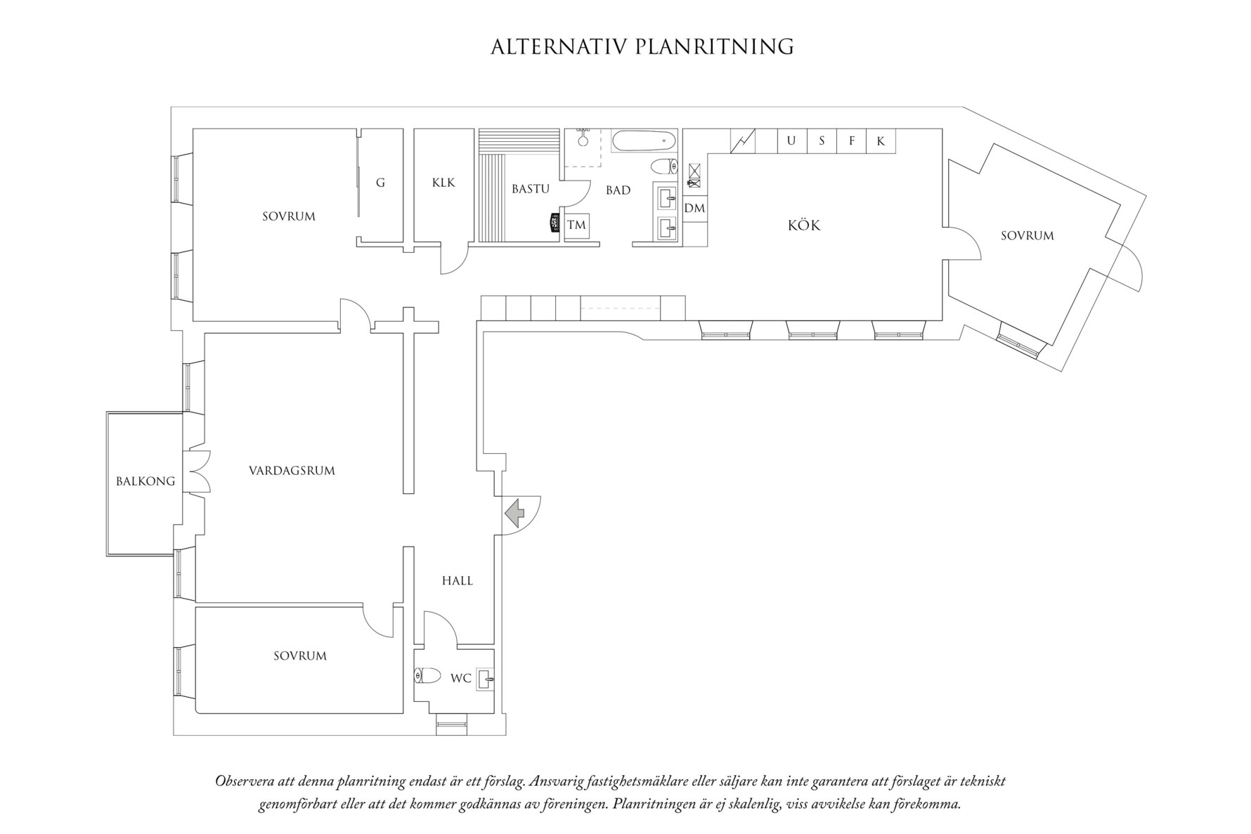 Planritning 2 Stora Nygatan 9