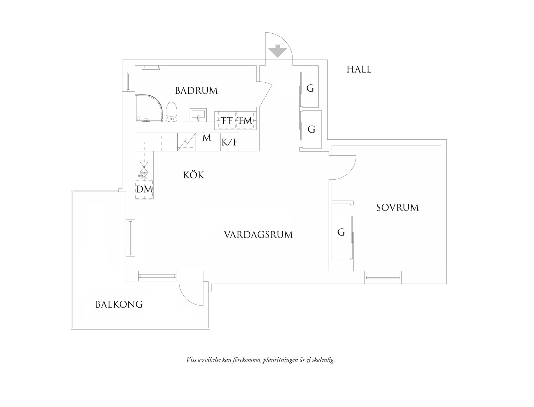 Planritning 1 Barbro Hörbergs Gata 1