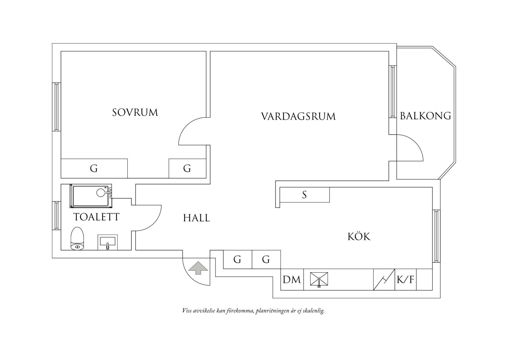 Planritning 1 Basungatan 26
