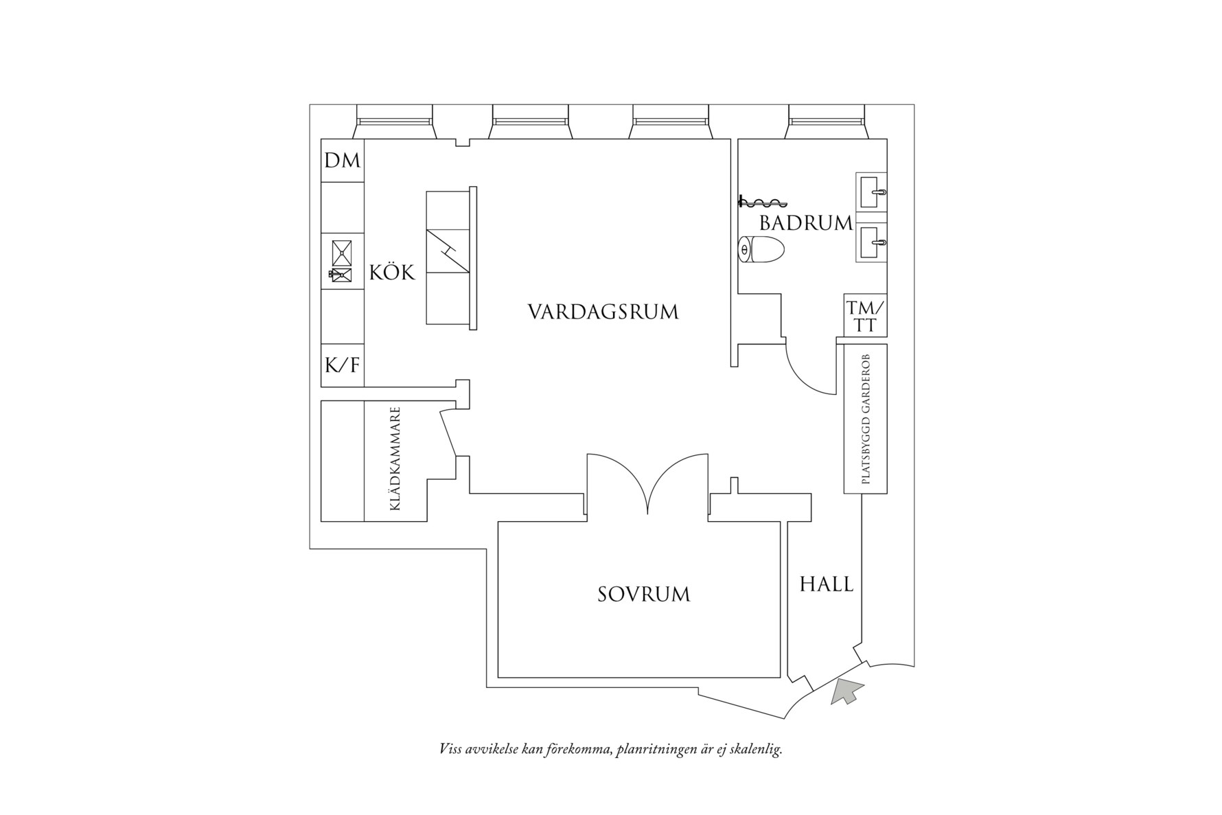 Planritning 1 Södra vägen 73