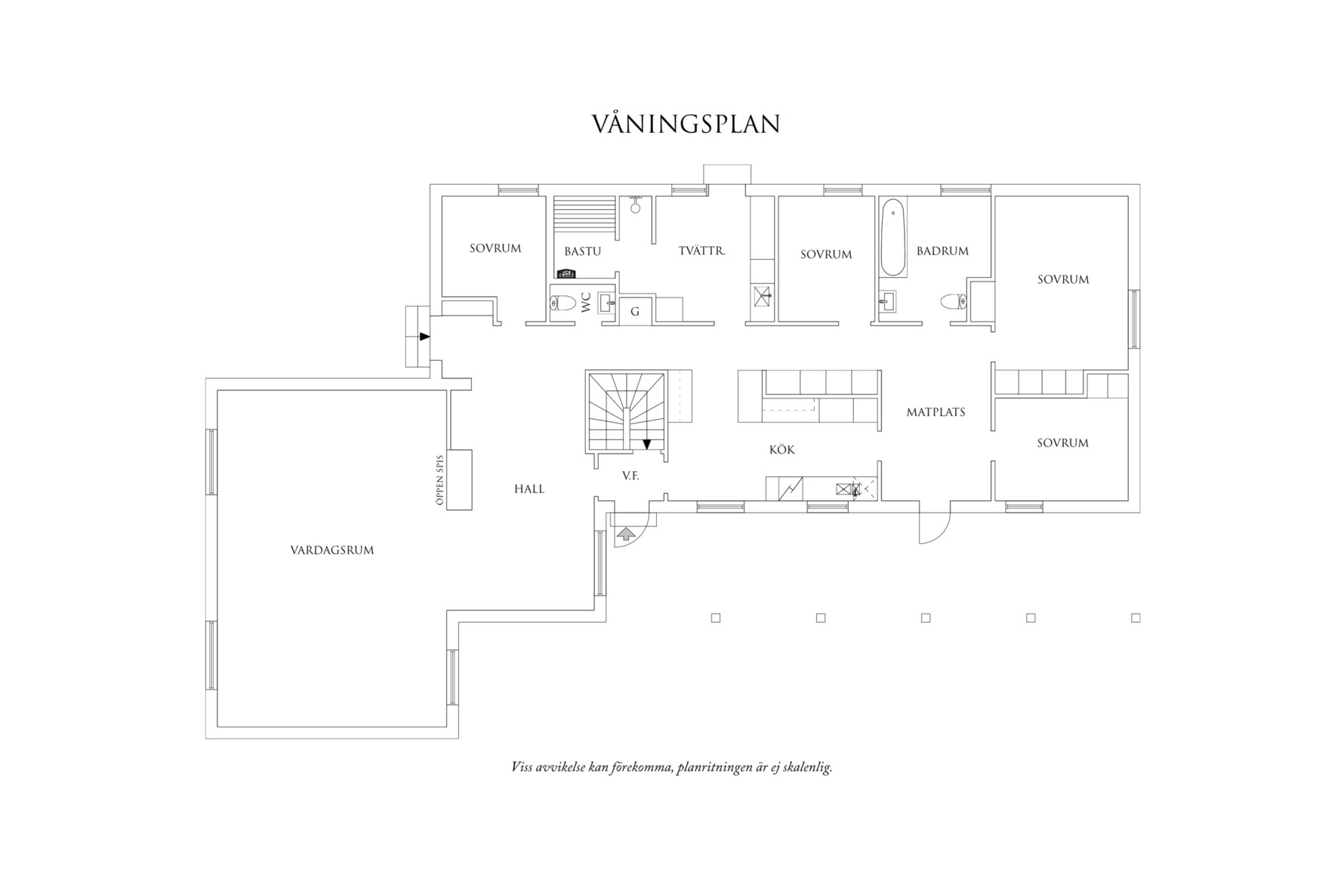 Planritning 1 Fortgatan 7B