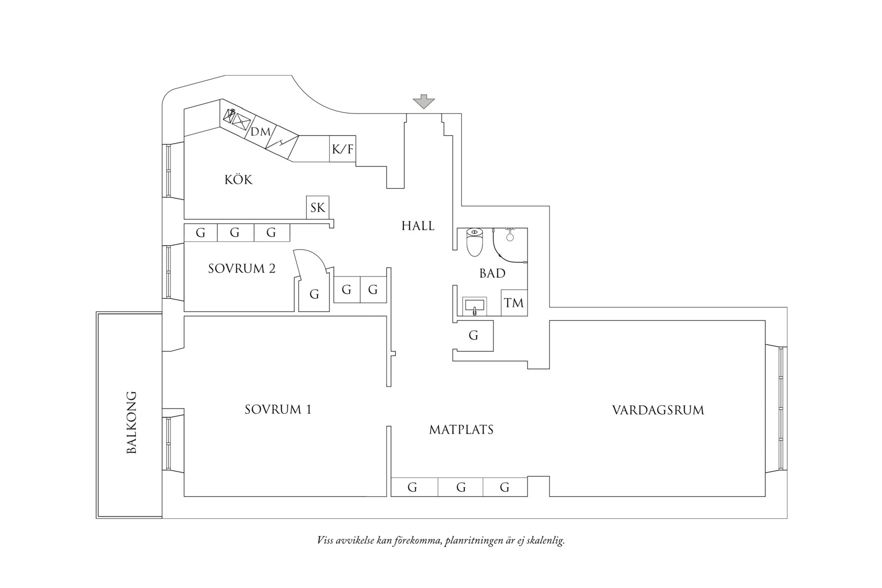 Planritning 1 Vidblicksgatan 1