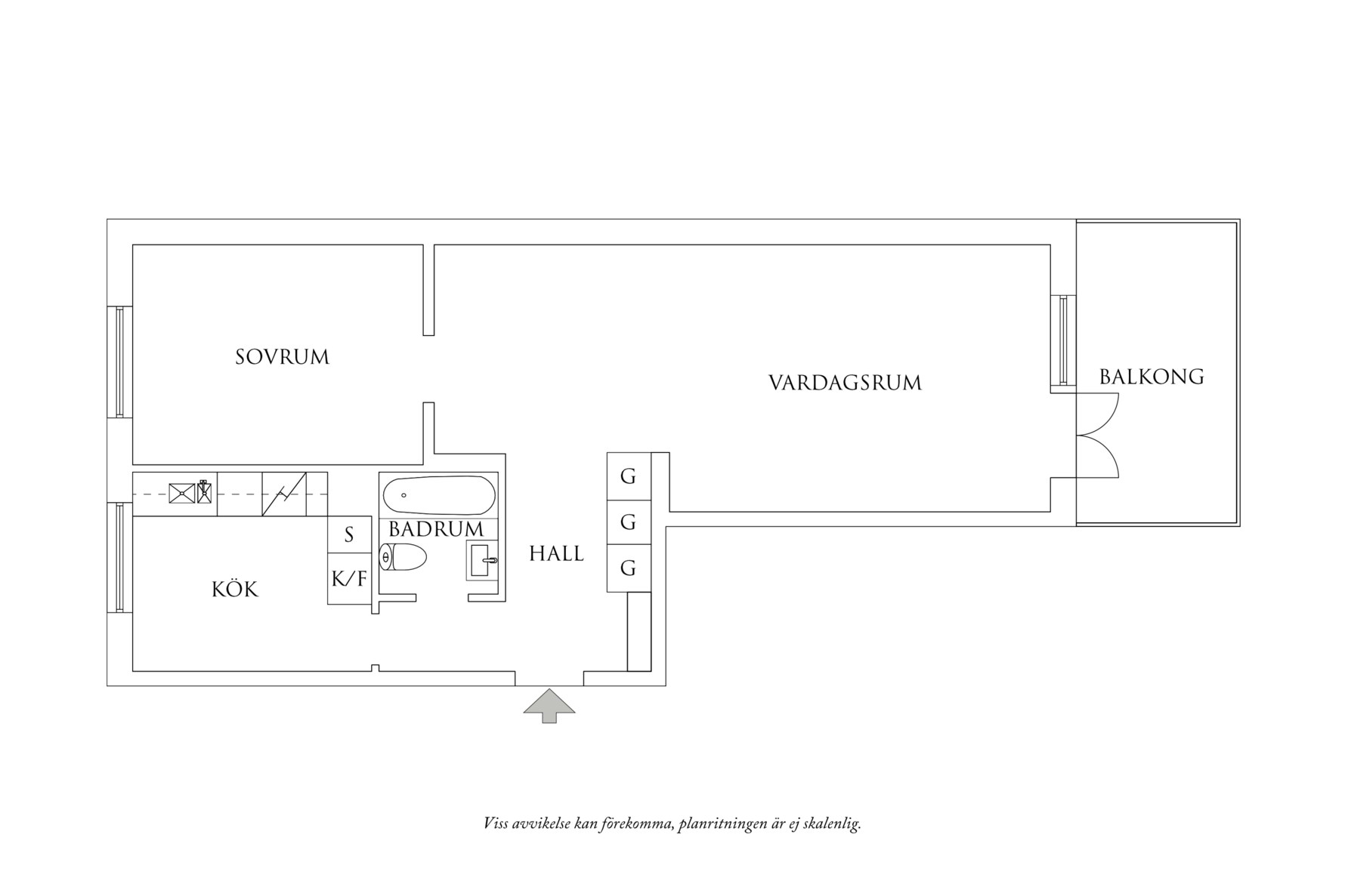 Planritning 1 Spaldingsgatan 9