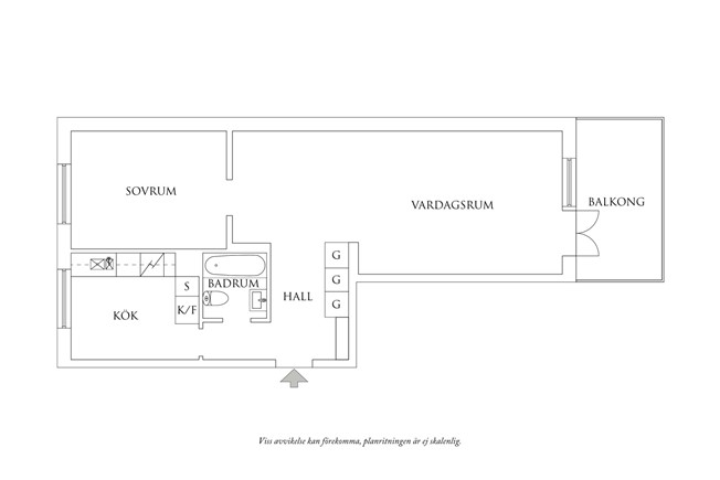 Planritning 1 Spaldingsgatan 9