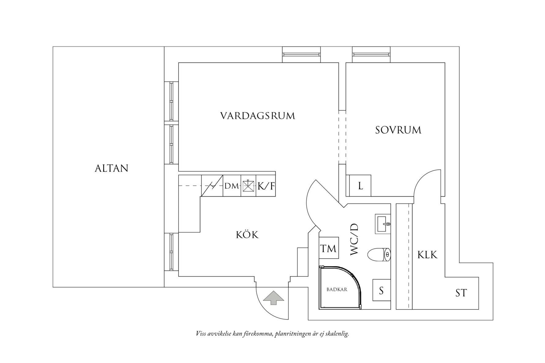 Planritning 1 Helenebergsgatan 2A