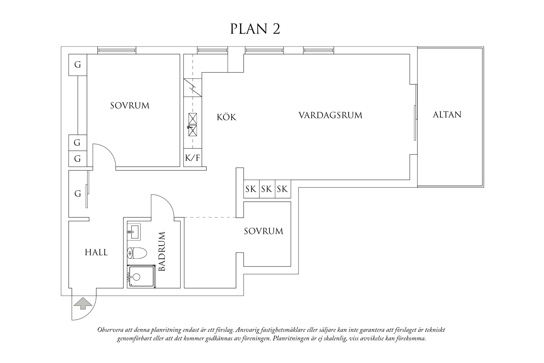 Alternativ planritning