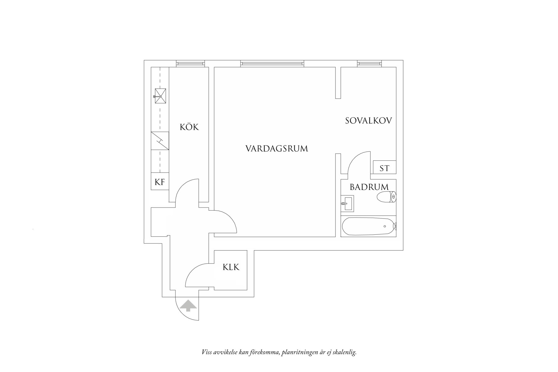 Planritning 1 Lundgrensgatan 12