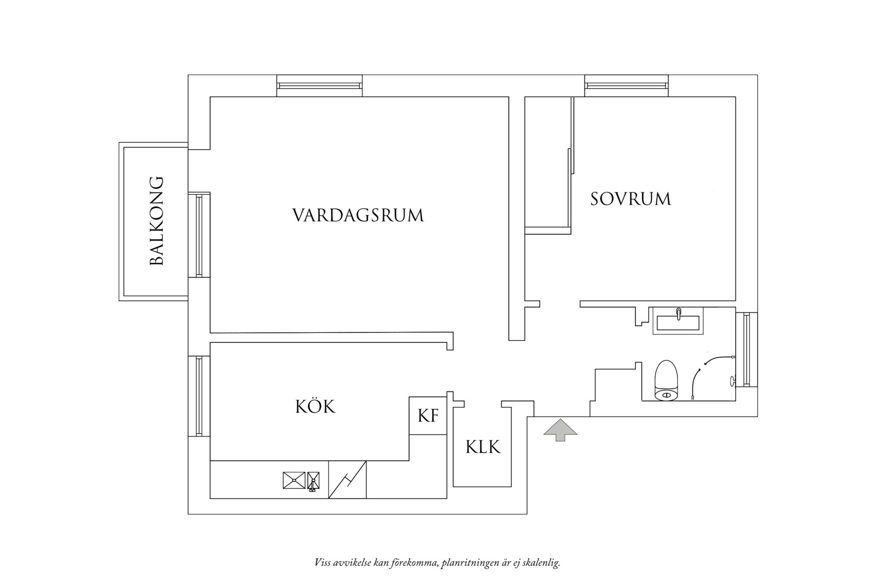 Planritning 1 Anders Zornsgatan 23E