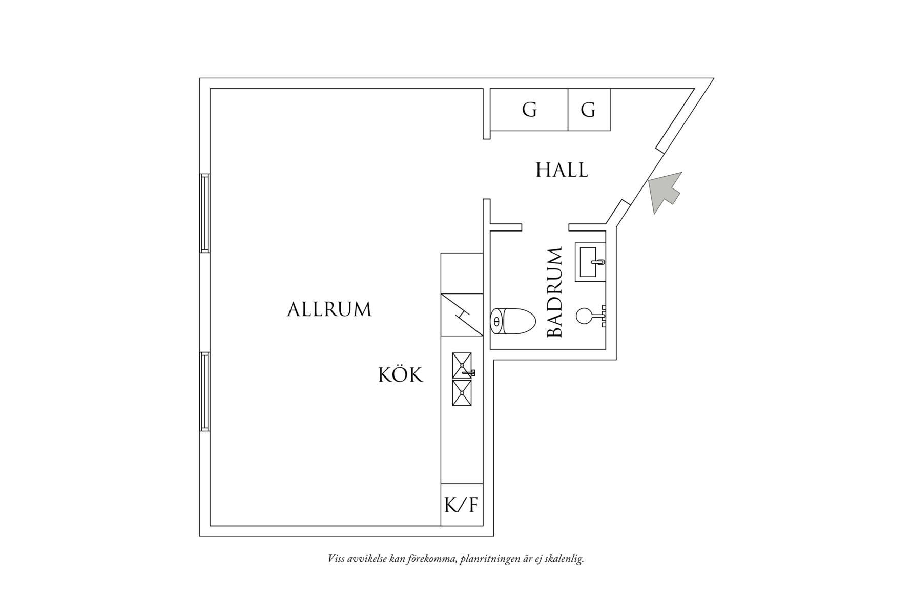 Planritning 1 Karlfeldtsgatan 10