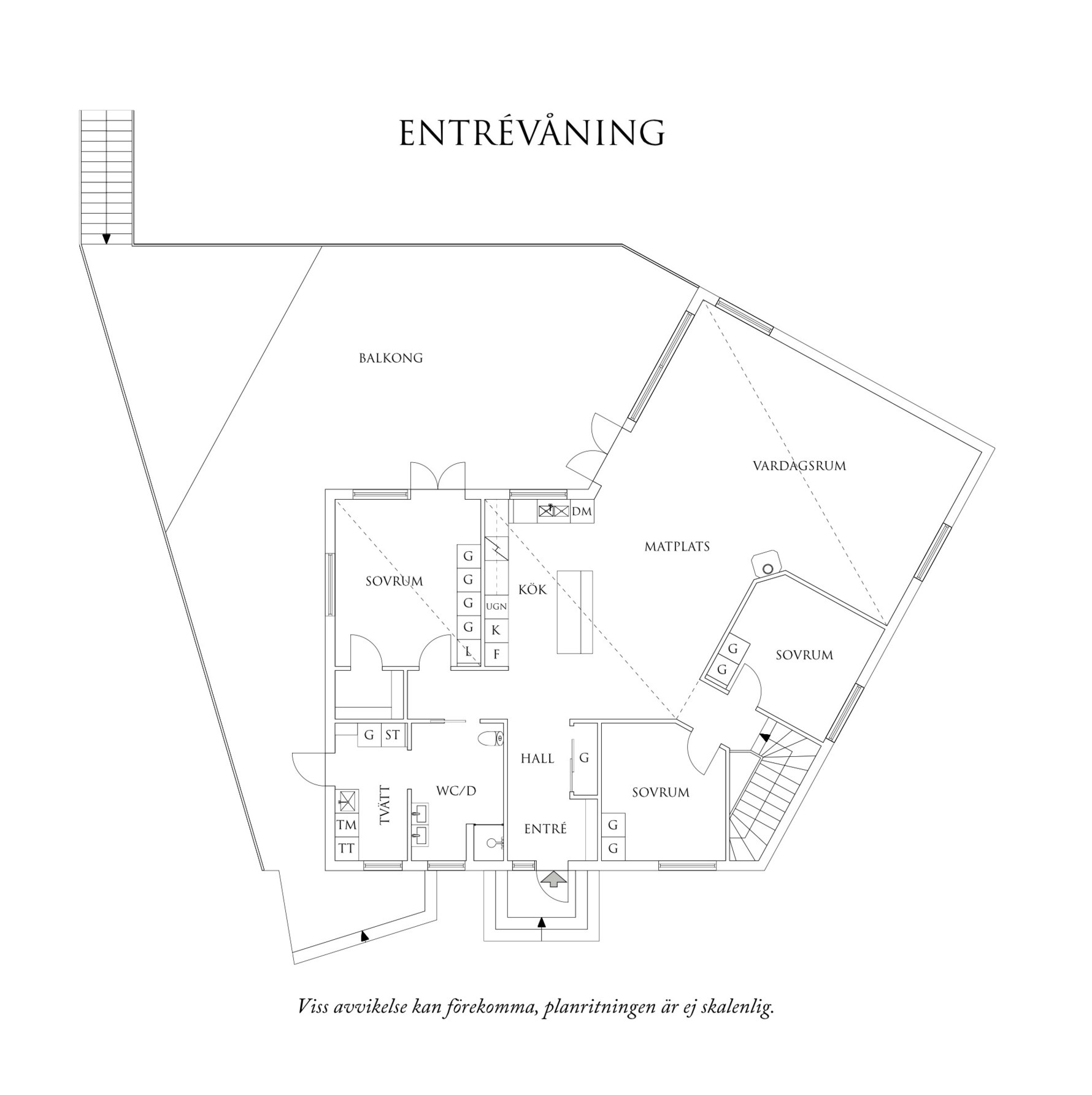 Planritning 1 Skogsbovägen 23