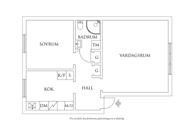 Planritning 1 Ådalavägen 10A
