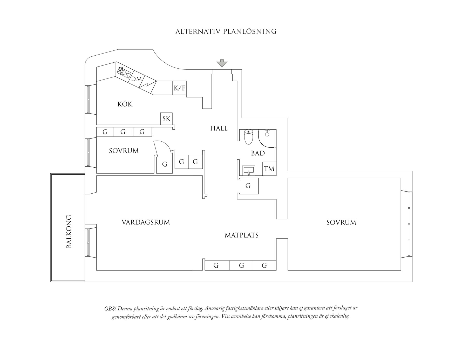 Planritning 2 Vidblicksgatan 1