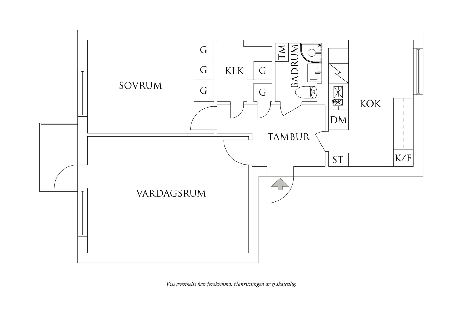 Planritning 1 Brynolfsgatan 3B