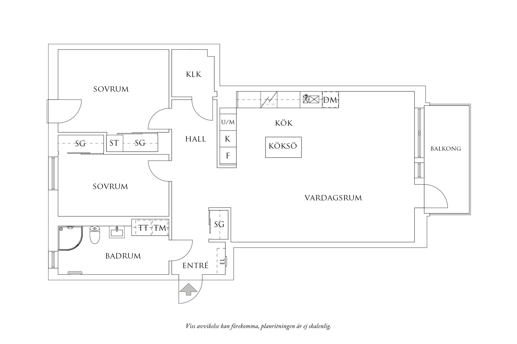 Planritning 1 Barbro Hörbergs Gata 3