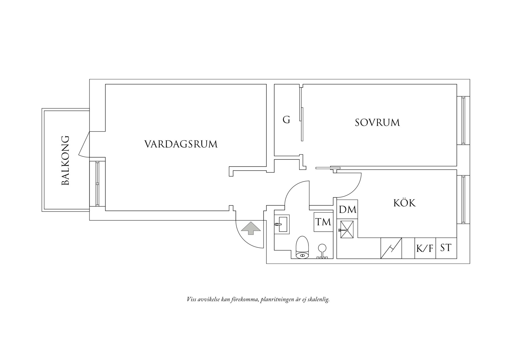 Planritning 1 Eklandagatan 54E