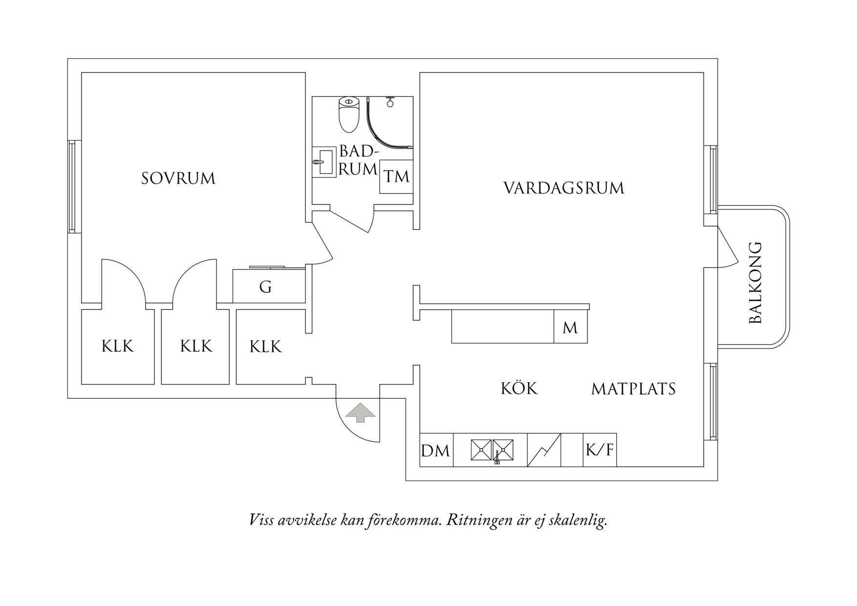 Planritning 1 Iskällareliden 13B