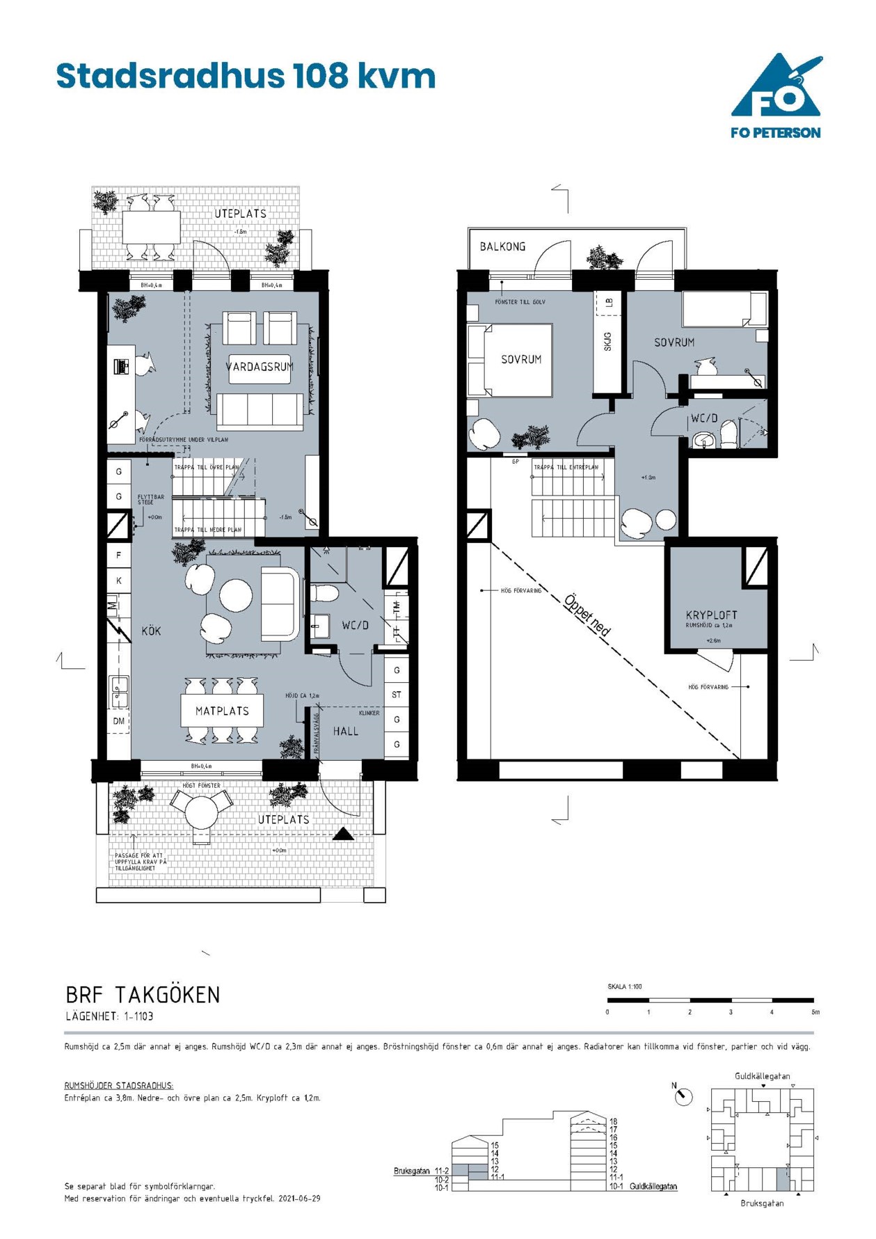 Planritning 1 Bruksgatan 40