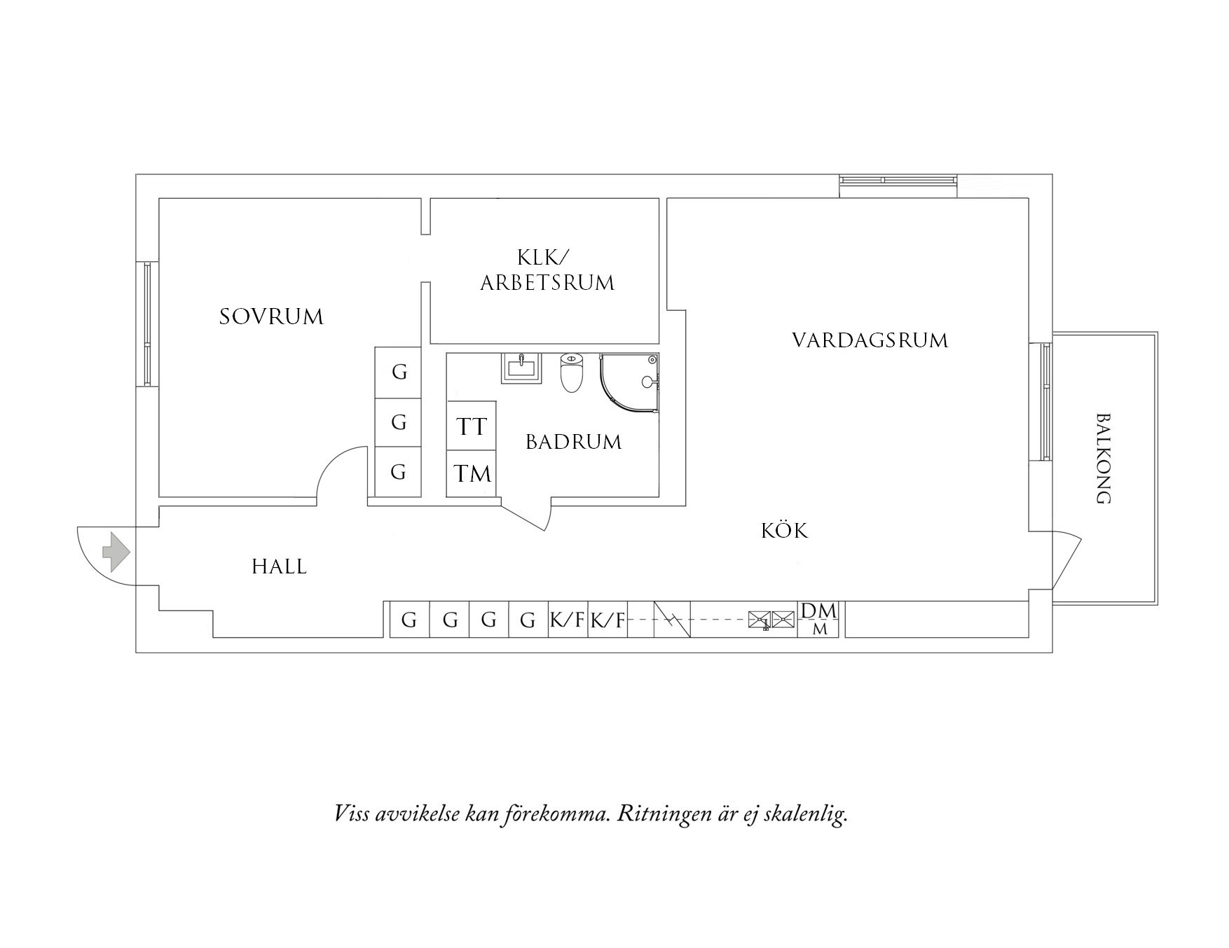 Planritning 1 Ebbe Lieberathsgatan 16A
